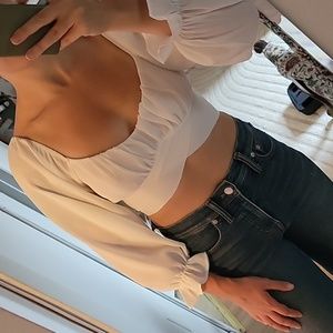 Top, Petal and Pup, size 4, white